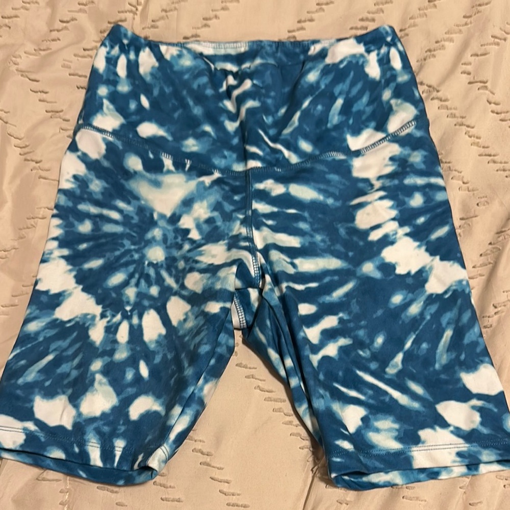 Danskin Blue and White Athletic Shorts